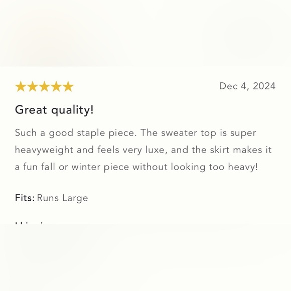 NWT Size LP (P2P 25") - Anthropologie Maeve Sweater Twofer Mini Dress - Picture 4 of 16